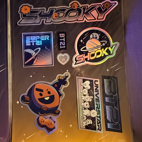 BT21 Shooky Sticker Set - Picture 1 of 6